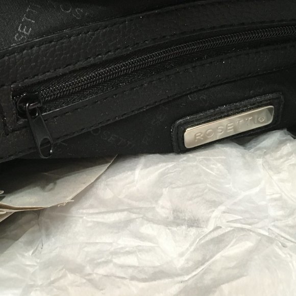 NWT ROSETTI JANET BLACK DOUBLE HANDLE SATCHEL - Picture 8 of 9